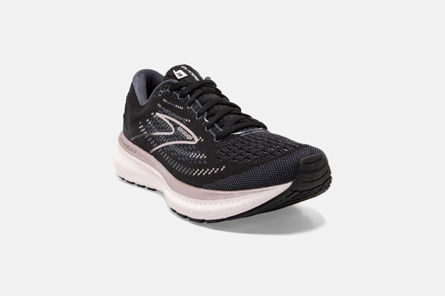 Brooks Glycerin 19 Road Running Shoes Womens Black/Pink 972083-UJR